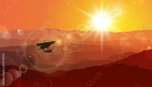 Paraglider, Sunset, Sky