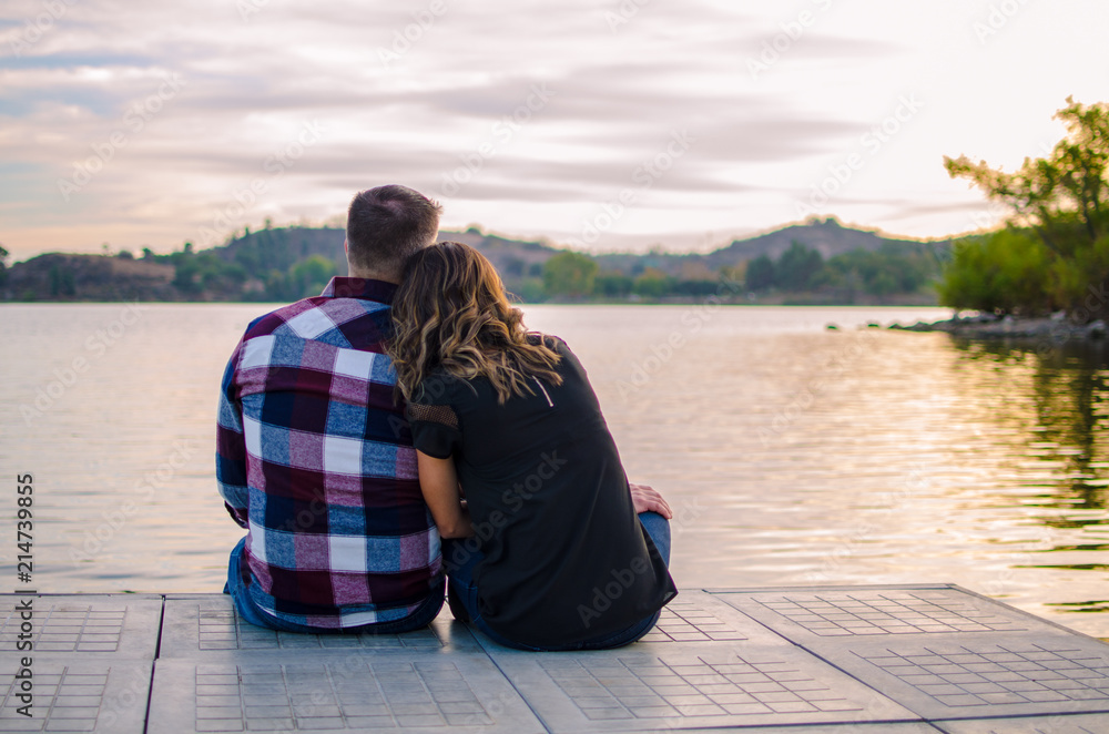 Fototapeta premium Love on a dock