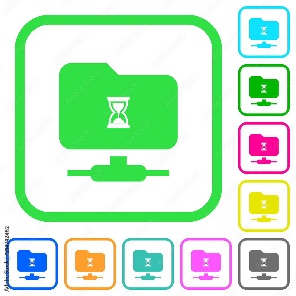 FTP busy vivid colored flat icons FTP busy vivid colored flat icons