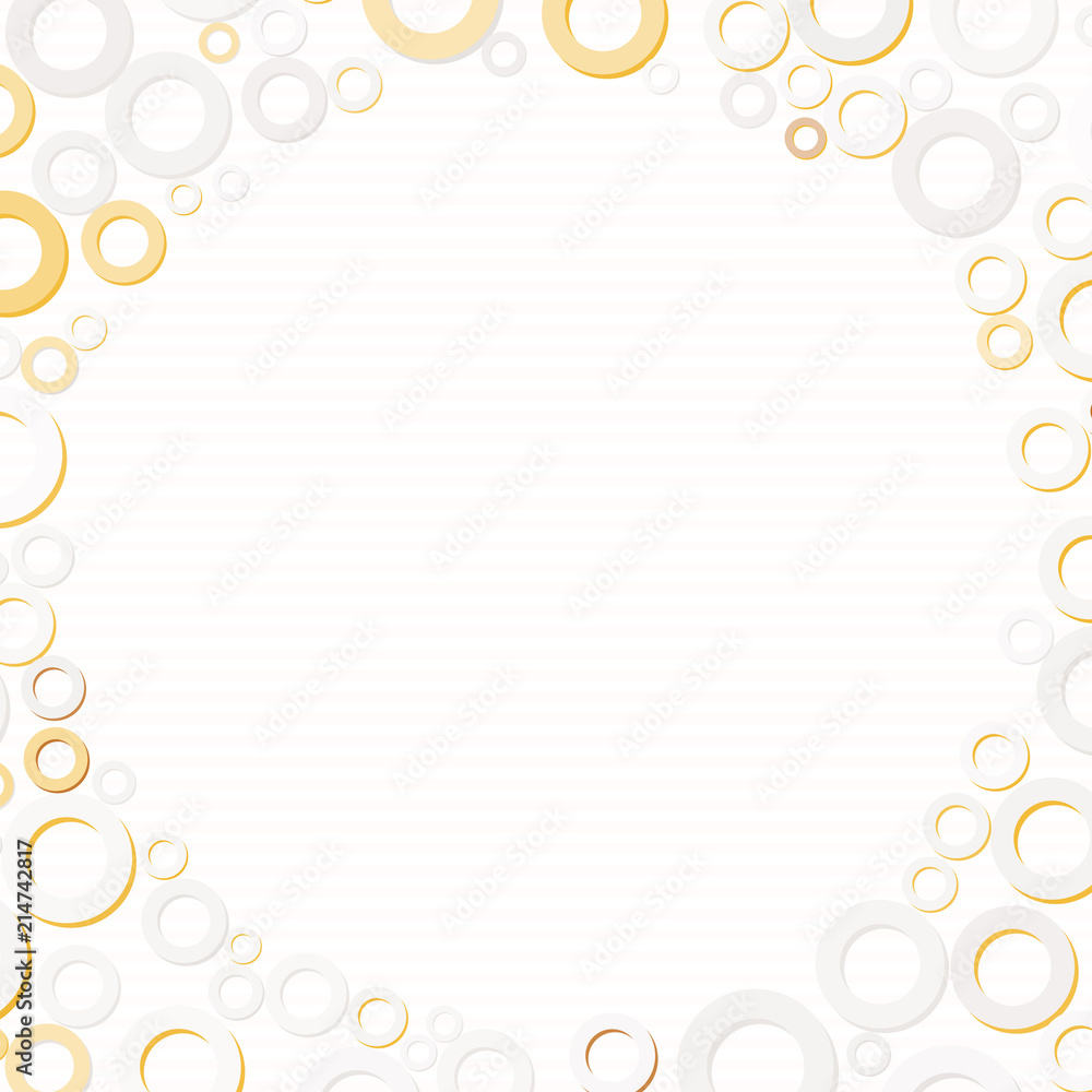 Abstract circle board with frame