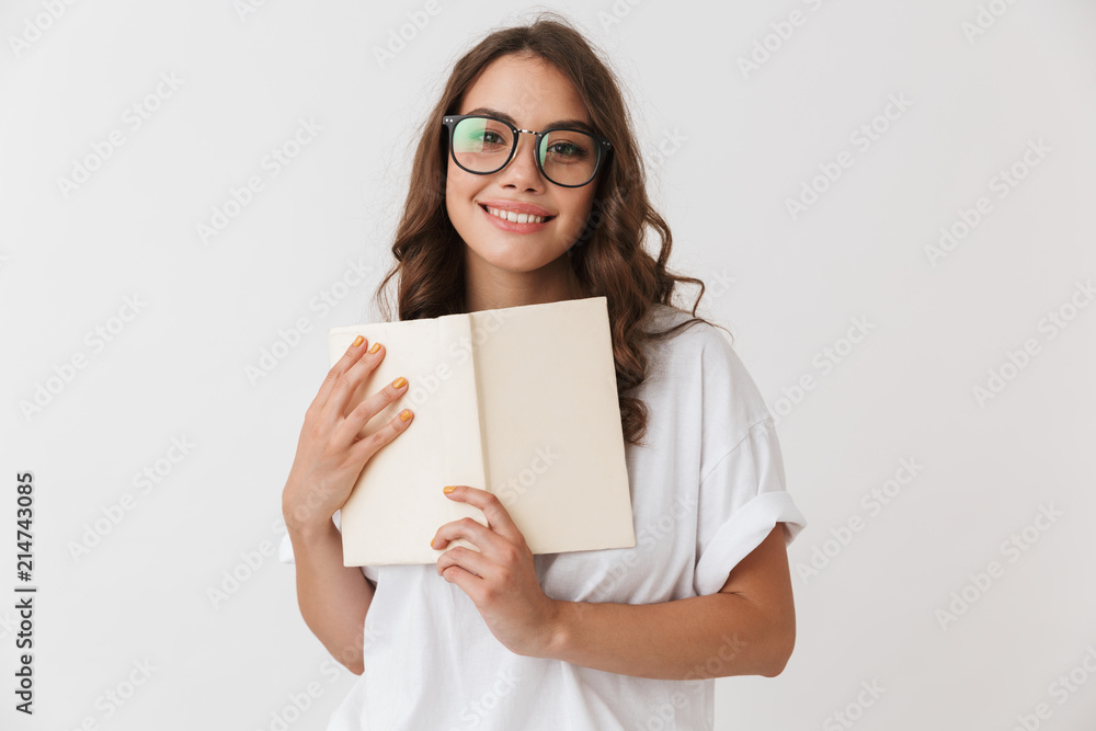 Portrait of a smiling young casual brunette woman Portrait of a smiling young casual brunette woman