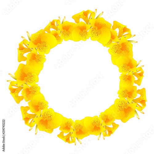 Yellow Canna lily Wreath