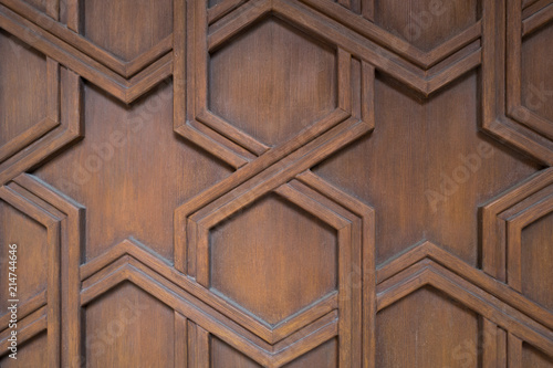 Old luxury line wood pattern background © Denw