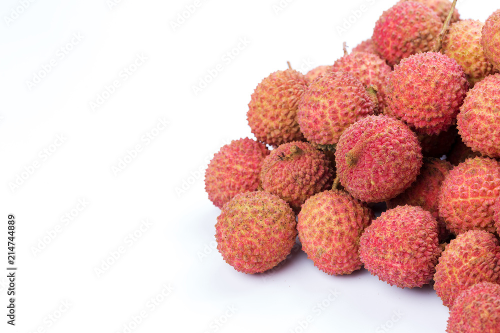litchi with white background litchi with white background