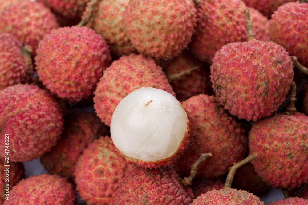 litchi with white background litchi with white background