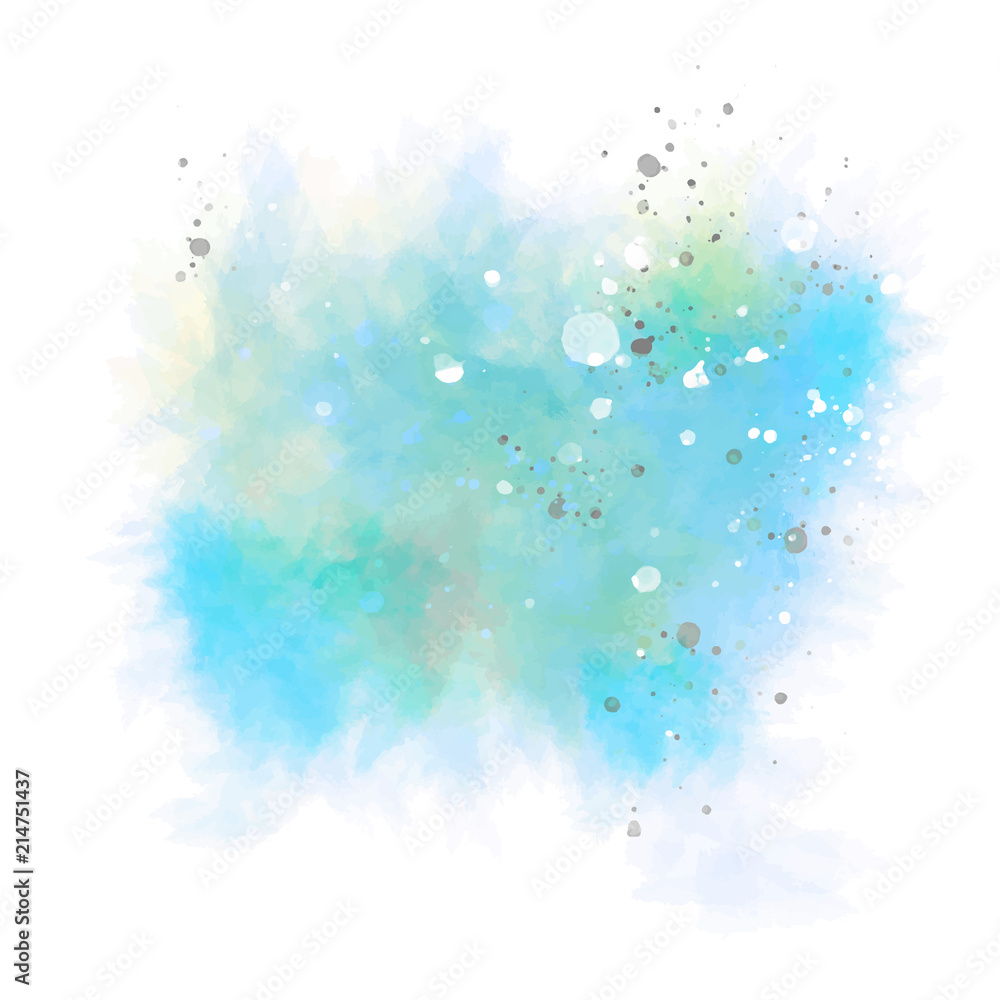 Colorful spot, watercolor abstract hand painted background
