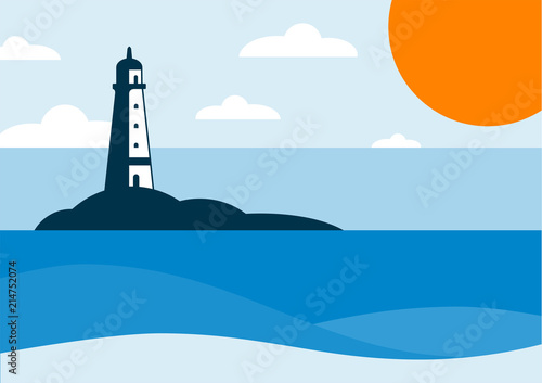 Lighthouse Sea Landscape