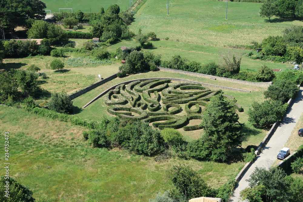 Garden of the castle of Grignan, France