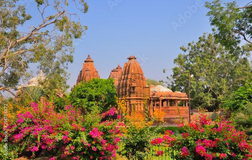 Cenotaphs of mandore gardens in Jodhpur. photo