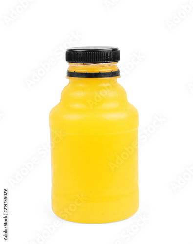 lemon juice in bottle plastic to form of the lemon