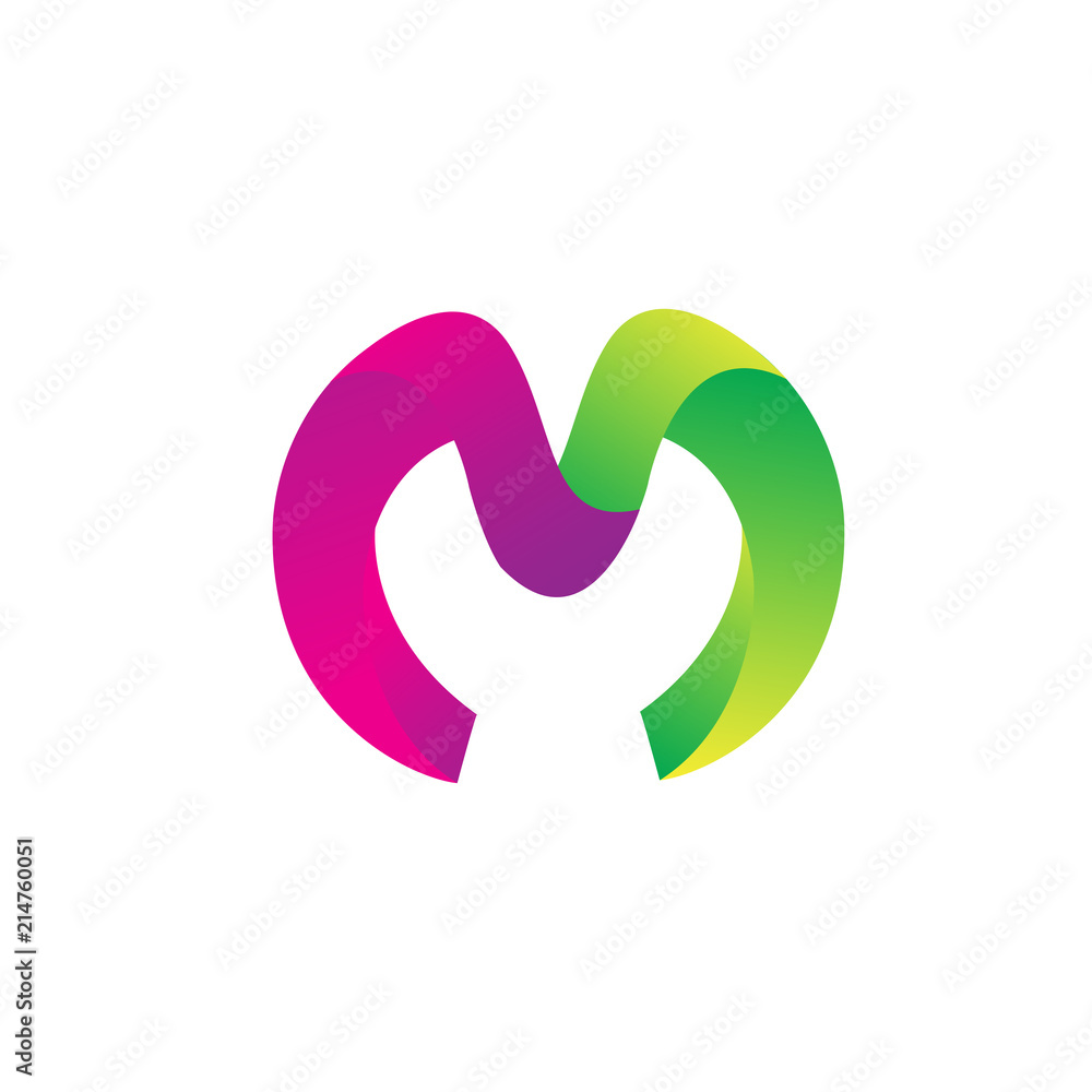 Letter M color logo Letter M color logo