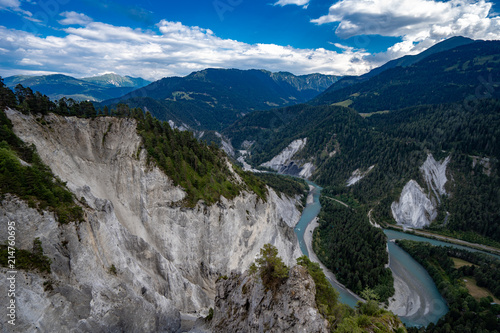 Rheinschlucht Graubünden / Schweiz photo