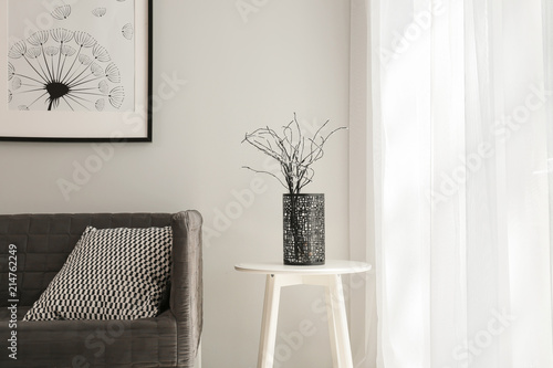 Comfortable sofa with table...