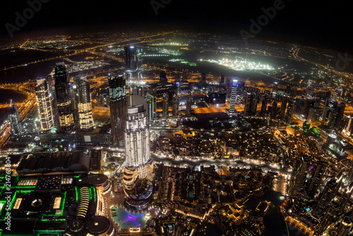 Cityscape of Dubai in UAE during the night