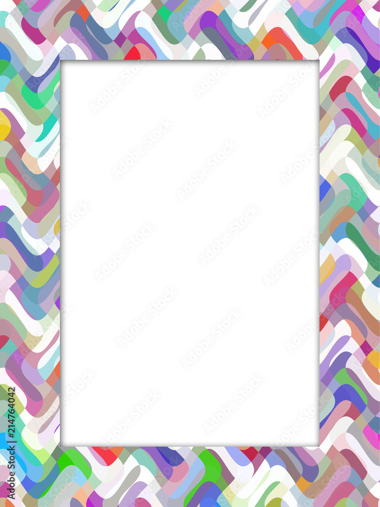 Abstract colorful frame