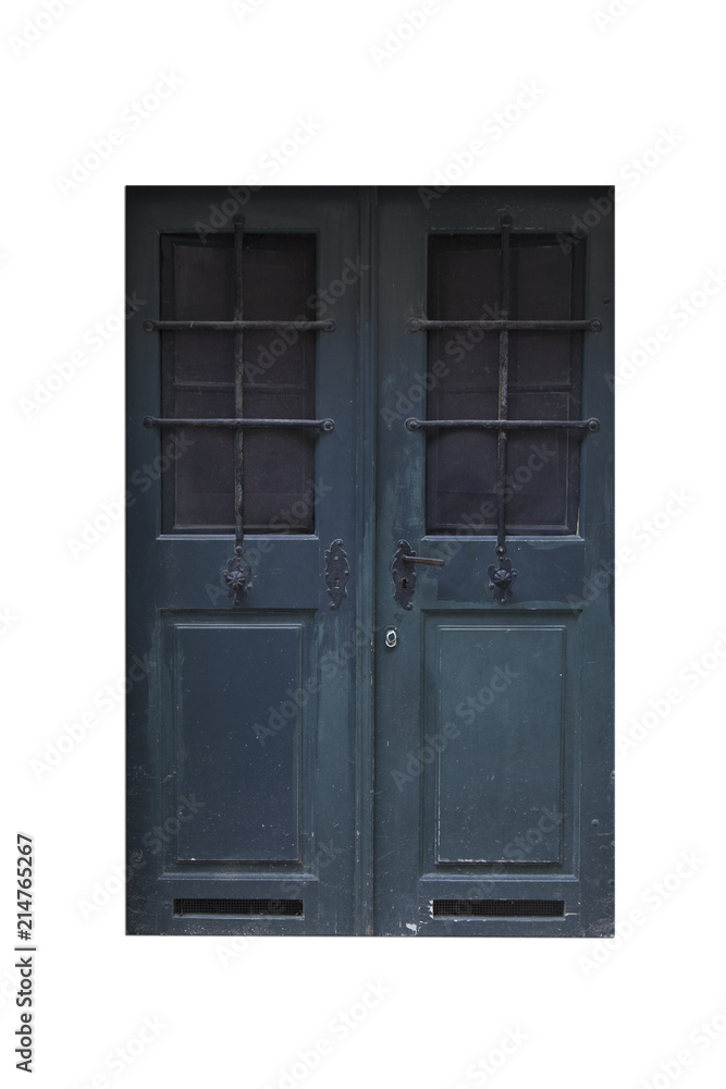 Old Look door Isolated on White Background