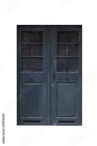 Old Look door Isolated on White Background