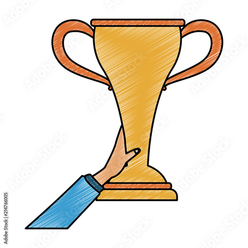 Trophy baseball cup symbol vector illustration graphic design