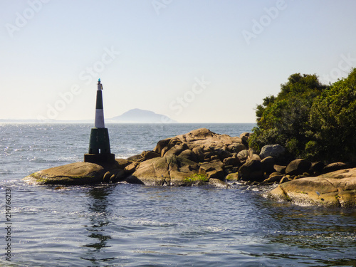 Small lighthouse at Barra da Lagoa - Florianopolis, Brazil © Helissa
