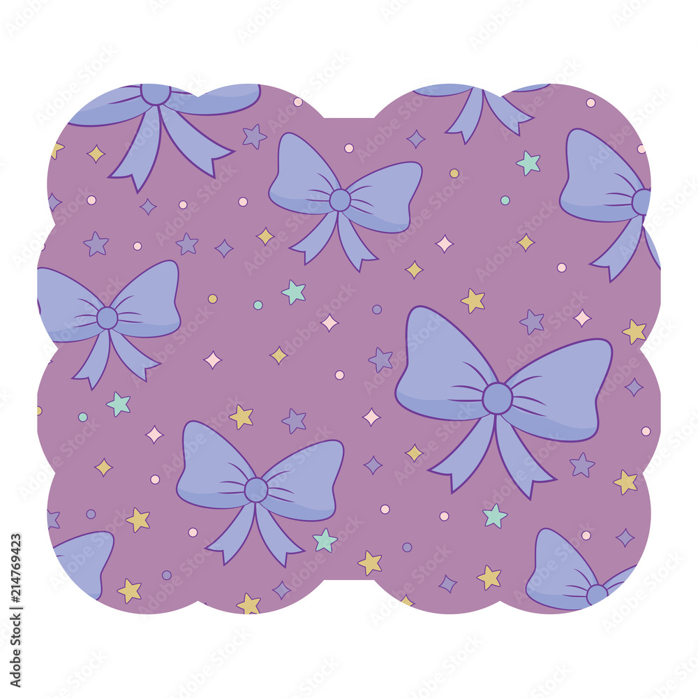 Fototapeta premium decorative bow and stars