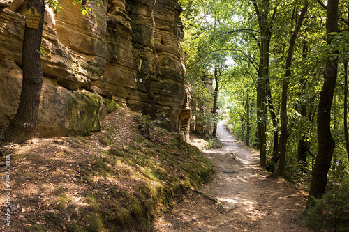 Wanderweg an der Rudolst  dter Riviera bei Rudolstadt Volkstedt