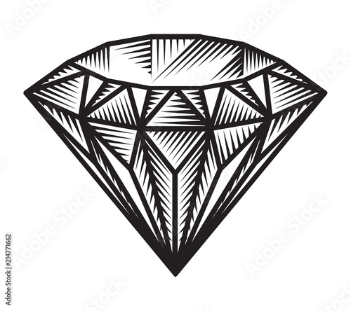 Vintage monochrome diamond concept
