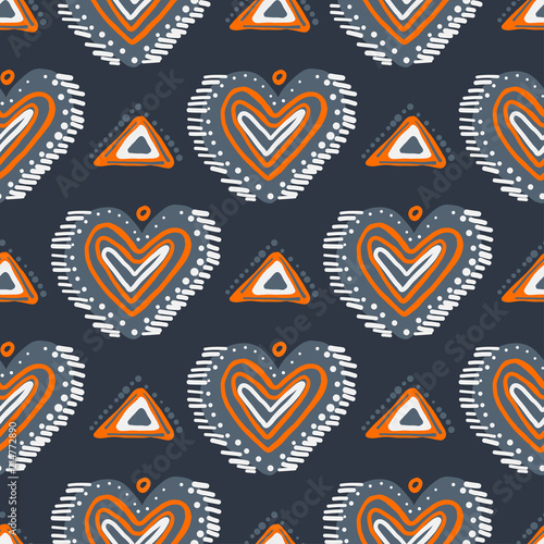 Abstract Ikat and boho style handcraft fabric pattern. Traditional Ethnic design for clothing and textile background, carpet or wallpaper