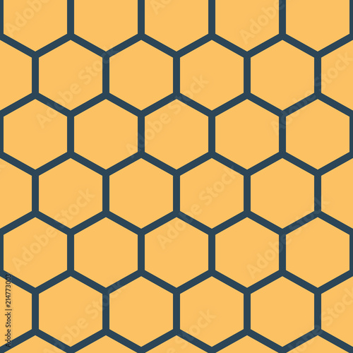 Pattern with bee honeycombs