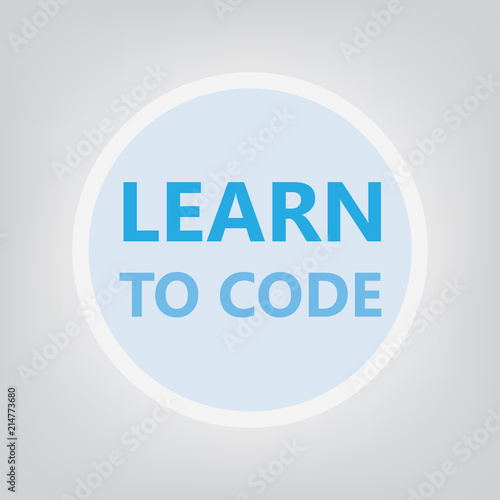 learn to code concept- vector illustration