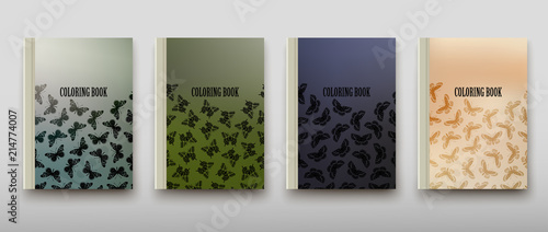 Photography Leaflet cover presentation abstract geometric background, layout in A4 set techn