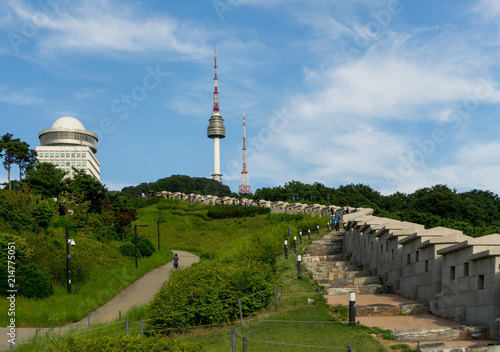Photography Seoul City Wall and Seoul Tower