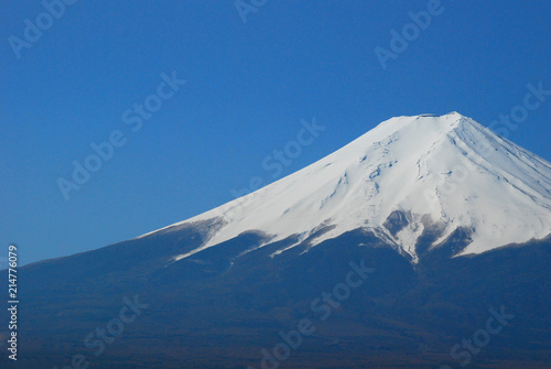 Mount Fuji  Fuji san  view from Kawaguchi city  Japan