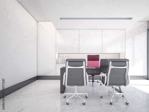 Modern luxury managing director room , 3d rendering © Worawuth