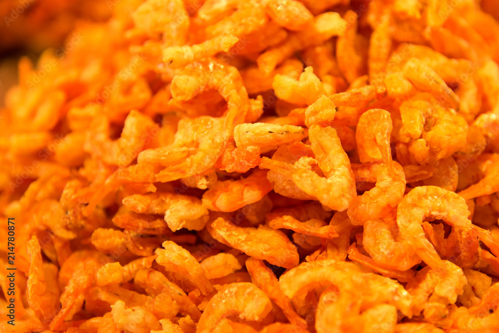 Dried shrimp, delicacy widely used as an ingredient in the thai food.Thailand. Dried shrimp, delicacy widely used as an ingredient in the thai food.Thailand.