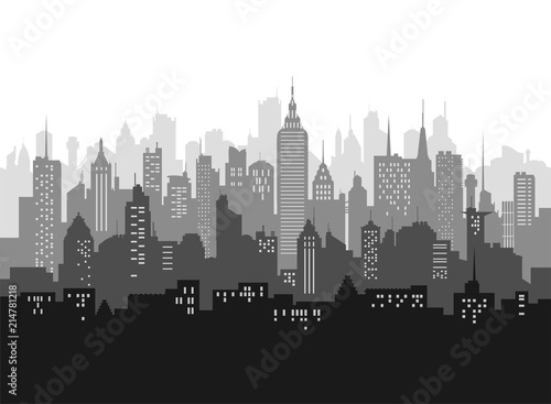 city skyline vector illustration