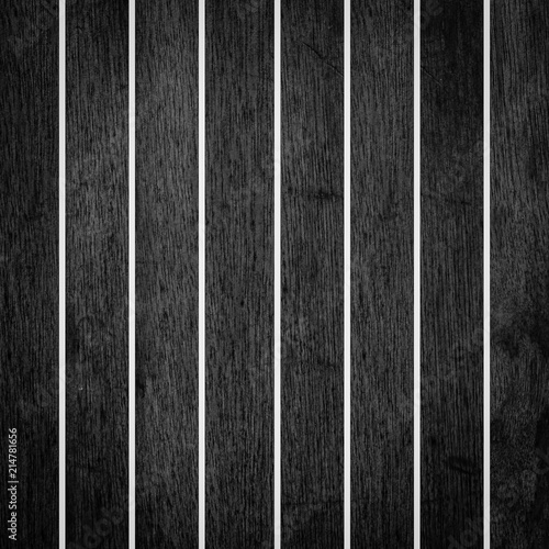 Black wood fence background and pattern