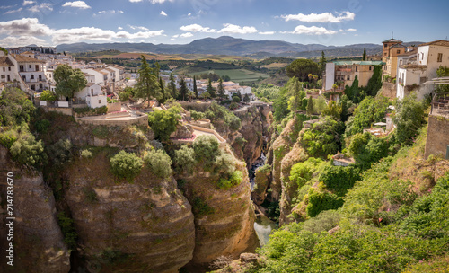 Spanien / Andalusien - die Schlucht von Puente de nuevo Ronda