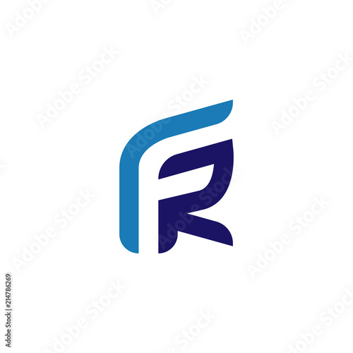 FR Initial Letter Logo Vector element. Initial logo template