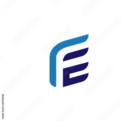 FE Initial Letter Logo Vector element. Initial logo template