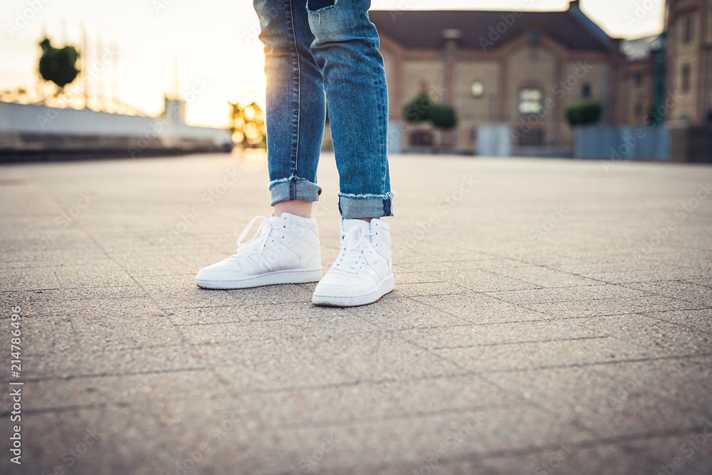 Jeans and 2025 sport shoes