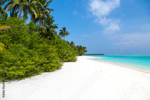 Fototapeta Naklejka Na Ścianę i Meble -  Tropischer Strand auf den Malediven 