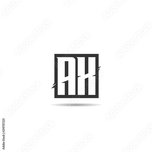 Initial Letter AX Logo Template Design