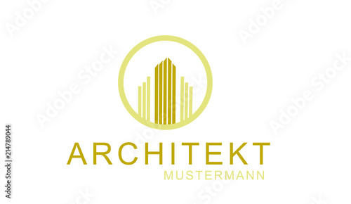 Architekt , Bauunternehmer Logo