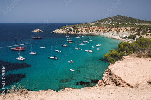 Bucht von Cala D 'Hort auf Ibiza