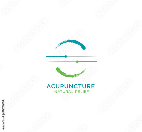 Acupuncture Natural Relief Vector Illustration Concept