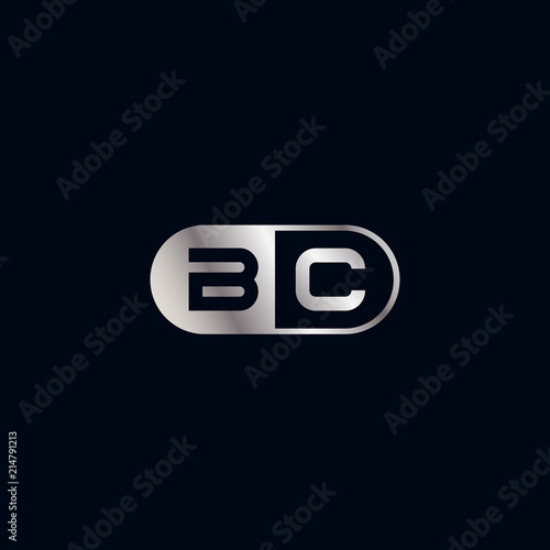 Initial Letter BC Logo Template Design