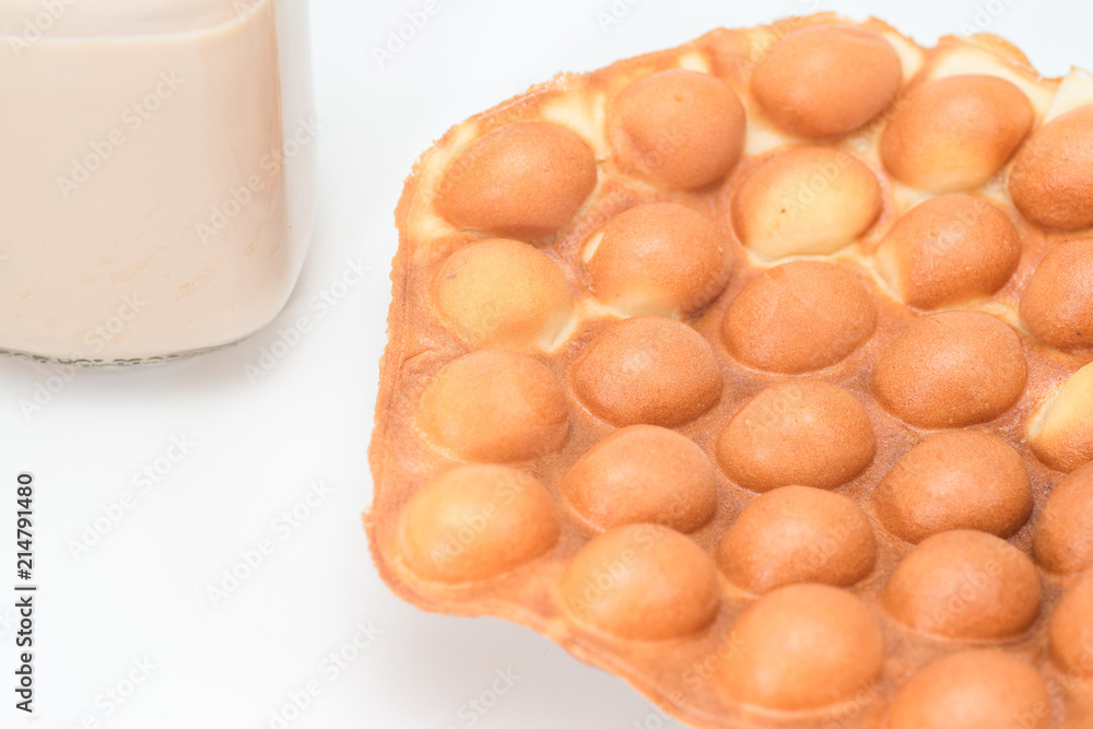Traditional Hong Kong waffle soft and crunchy from oven, Hong Kong Egg,egg puff Traditional Hong Kong waffle soft and crunchy from oven, Hong Kong Egg,egg puff