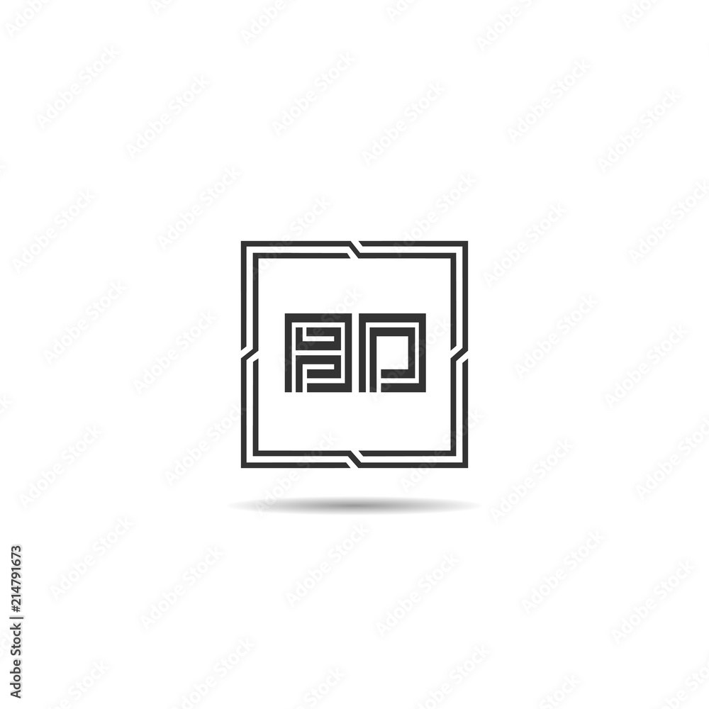 Initial Letter BD Logo Template Design Initial Letter BD Logo Template Design