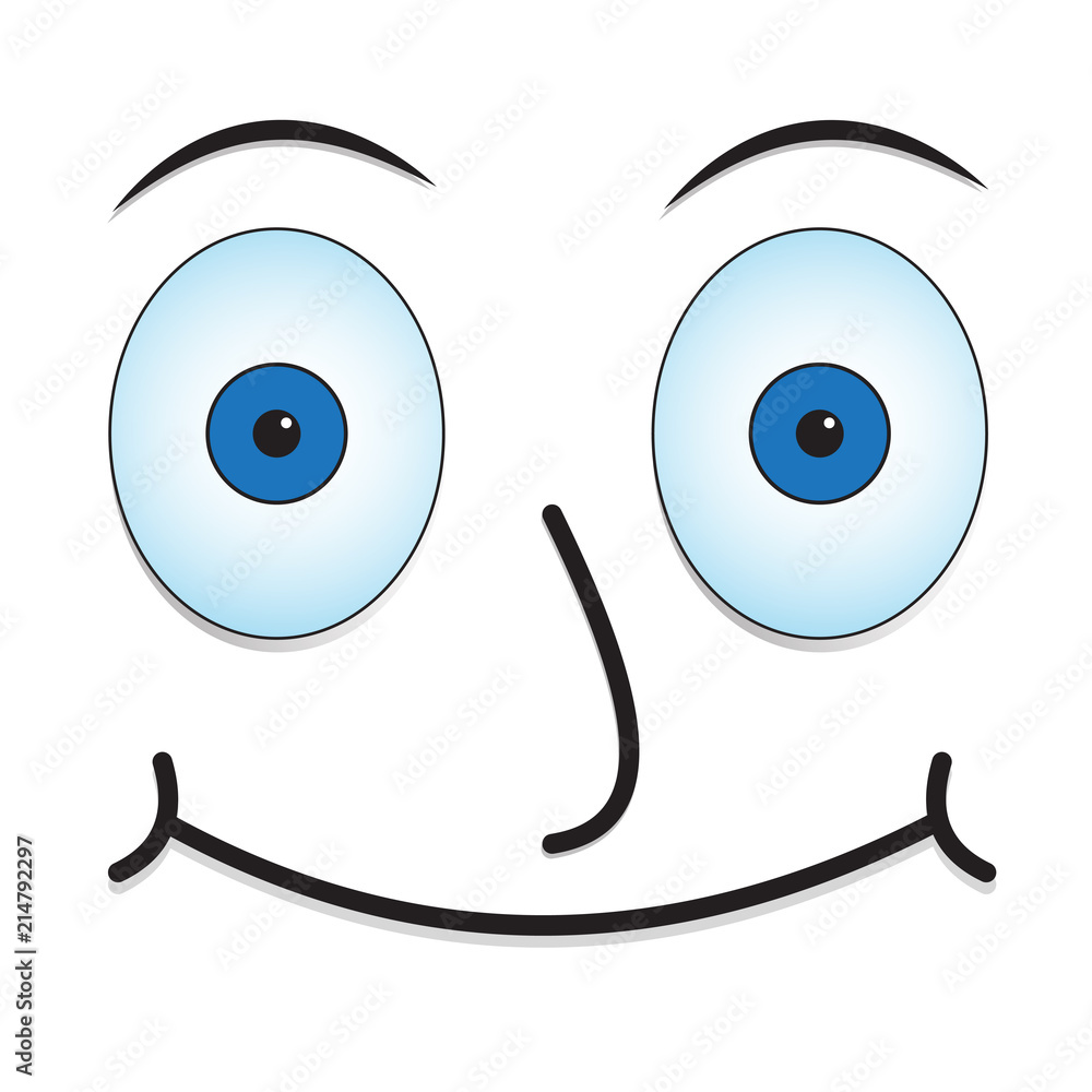 Obraz premium Funny cartoon face