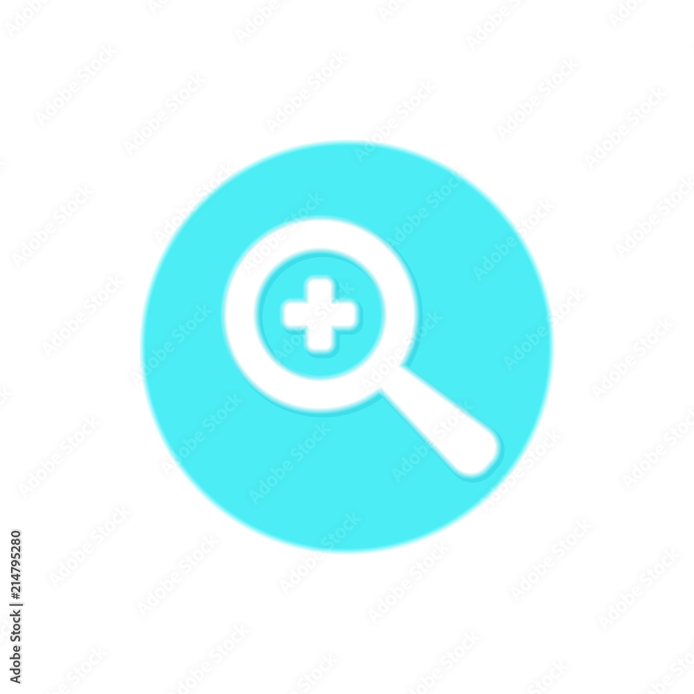 magnifier icon with plus sign. Zoom in icon magnifier icon with plus sign. Zoom in icon
